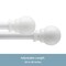 Kenney Mfg Kenney Davenport 1/2 Petite Cafe Decorative Window Curtain Rod, 28-48, White KN55250 - alternate 3